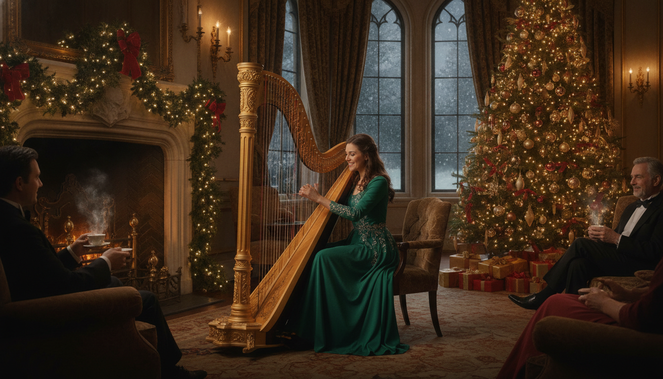 Christmas Music in the Great Parlour with Harpist Ann Lombardi