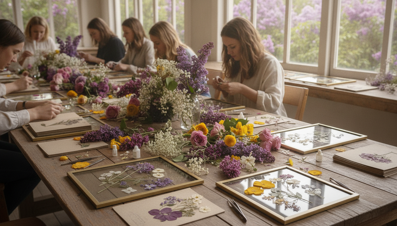 Pressed Flower Art Design Workshop with The Lilac Tree